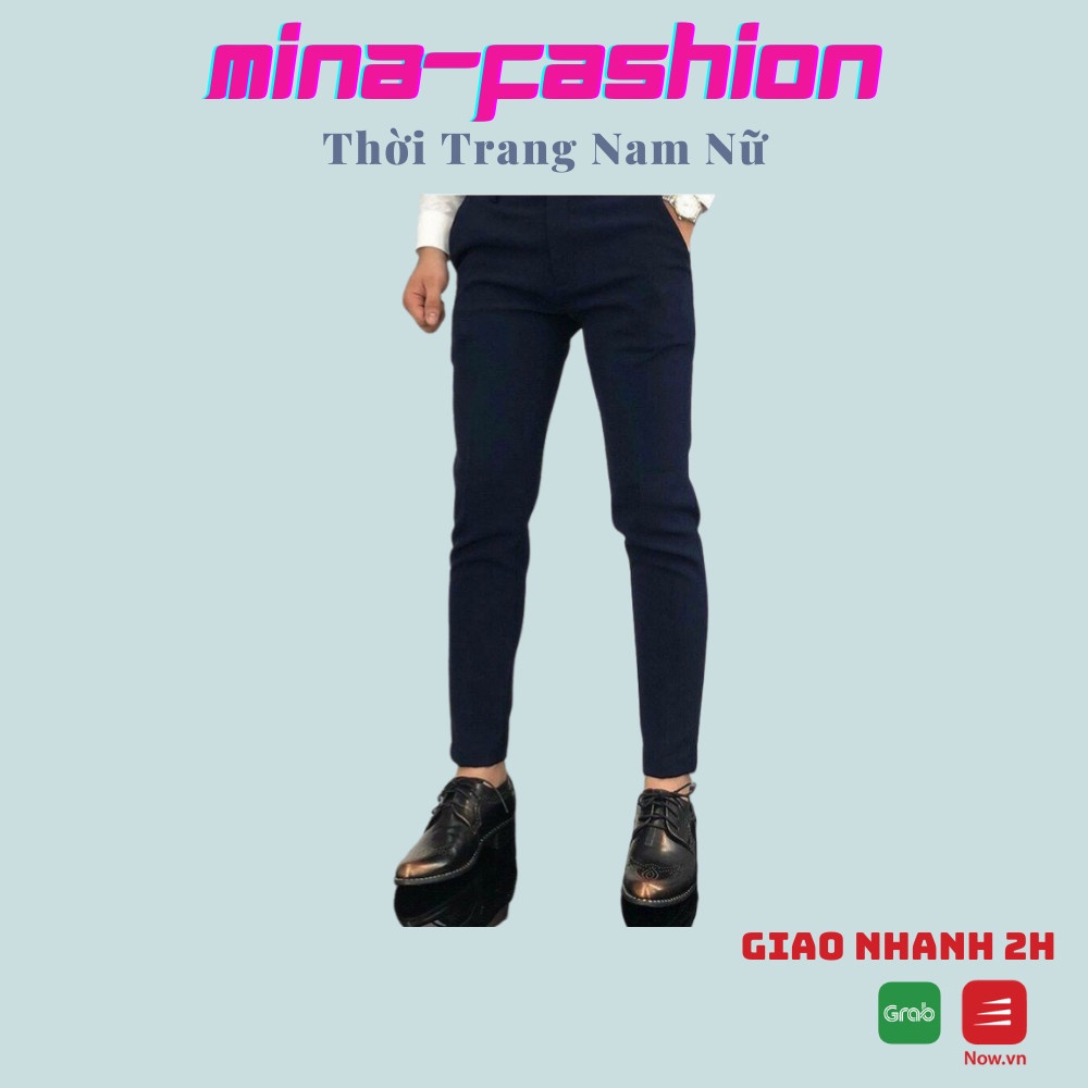 Quần Âu Màu Đen Dài Dành Cho Nam QTANA14 MinaFashion