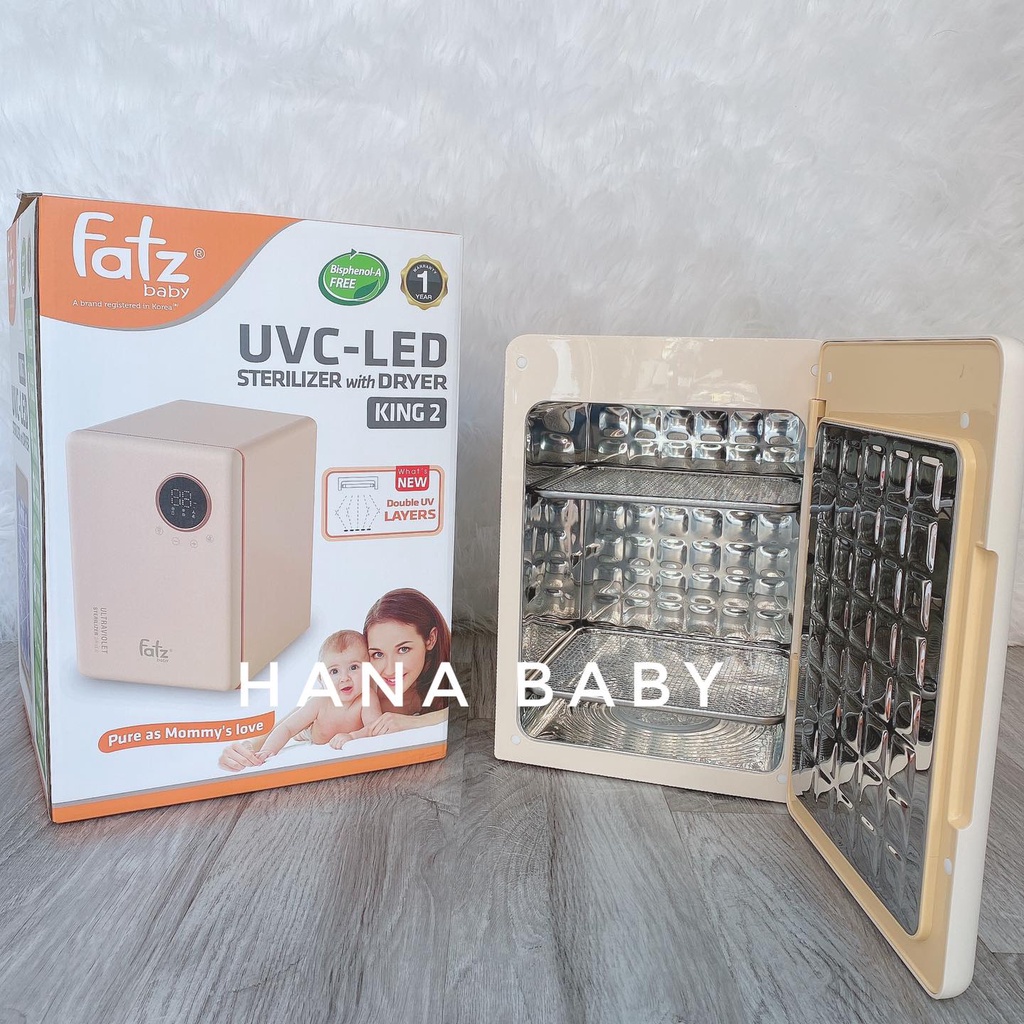 MÁY TIỆT TRÙNG SẤY KHÔ UVC LED FATZ BABY KING 2 FB4799BT