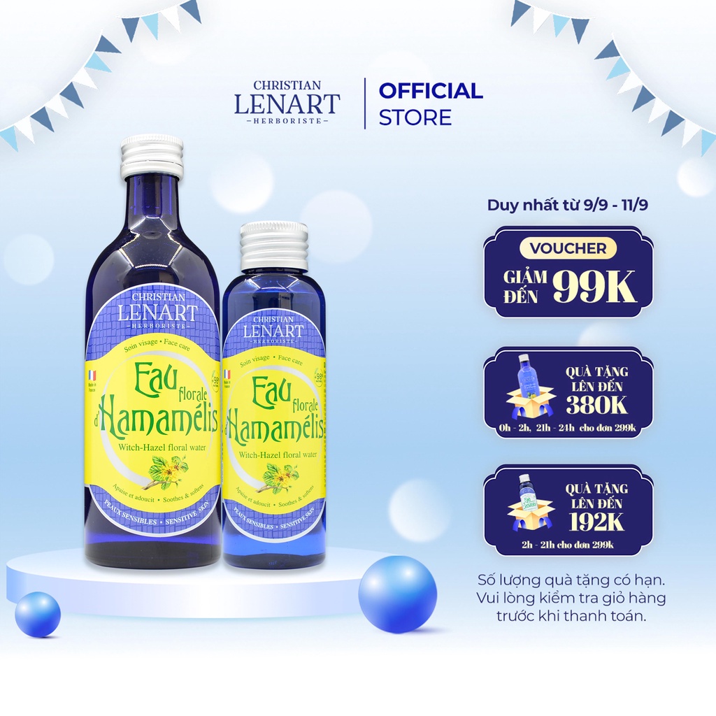 Toner Phục Hồi Tổn Thương Da Chiết Xuất Hoa Kim Mai Dành Cho Da Dầu Mụn Christian Lenart - 100ml 200ml