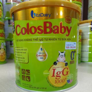 Sữa bột ColosBaby Gold 0+ Dạng Gói Tiện Lợi Lon 336 g (35 gói x 9.6 g) Date mới nhất 2023