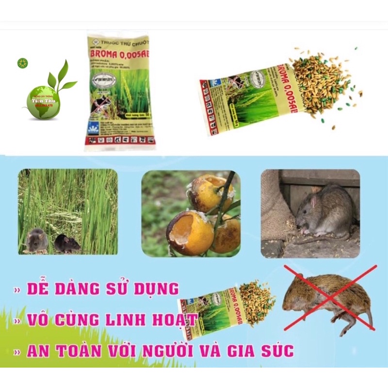 BẢ DIỆT CHUỘT SINH HỌC BROMA 1 Gói