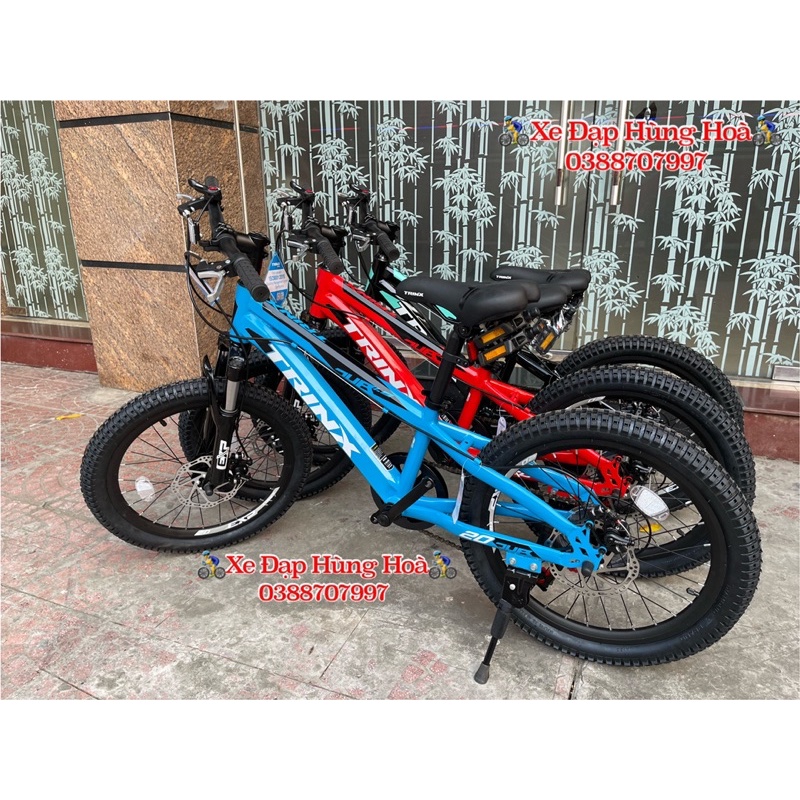 Xe Đạp Trẻ Em Trinx Junior 1.0 size 20"inch cho bé 1m2-1m6 Đề Shimano 6 Tốc Độ Tặng Bình Đựng Nước