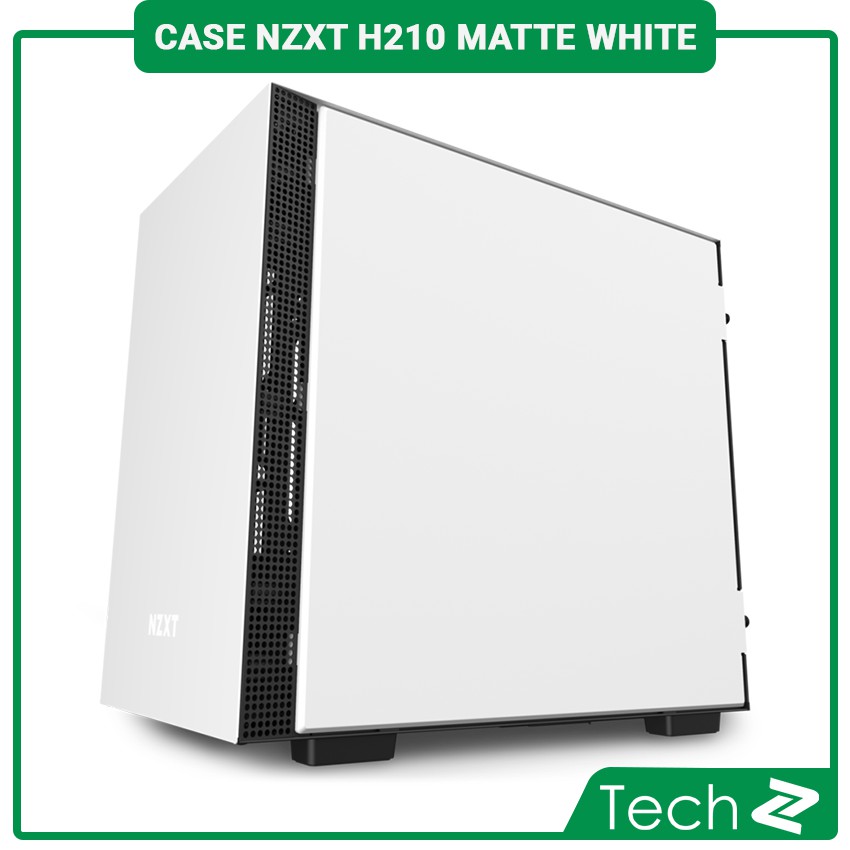 Vỏ case NZXT H210 MATTE WHITE (Mini Tower/Màu Trắng Đen)