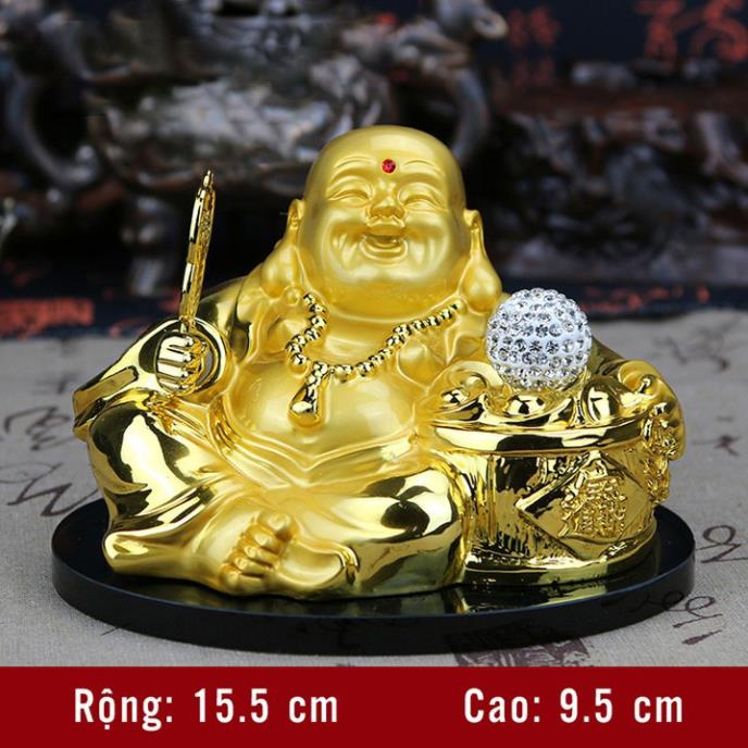 Tượng Phật Di Lặc chạy năng lượng mặt trời để bàn làm việc và taplo ô tô S068