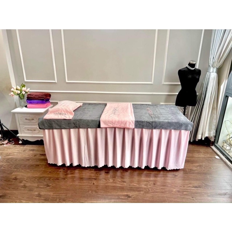 GA THUN GIƯỜNG SPA, PHUN XĂM, NỐI MI - MAY THEO KÍCH THƯỚC YÊU CẦU