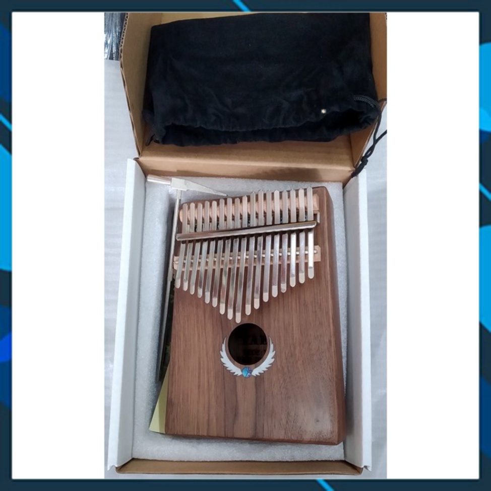 Đàn Kalimba Yael 17 Phím Gỗ Mahogany Y17M-W (Khảm bào ngư Cánh - Mbira Thumb Finger Piano 17 Keys)