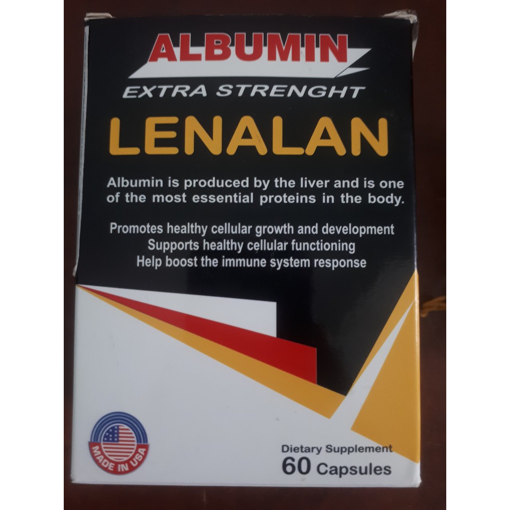 Viên uống Lenalan Albumin 250mg Cung cấp Albumin, Đạm và Axit amin