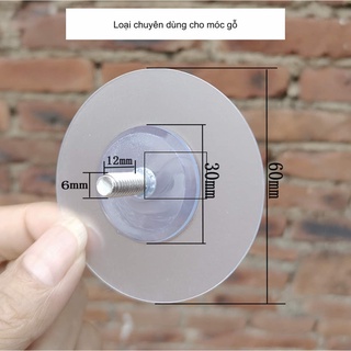 Móc dán tường đinh ốc chuyên dụng cho móc gỗ (không cần khoan tường)