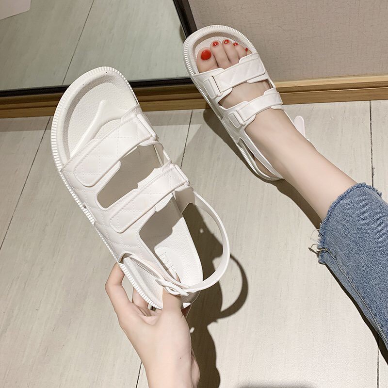 Dép nữ quai hậu, Sandal nữ nhựa cao cấp êm chân, chống trơn trượt, đi chơi, đi biển, đi mưa chống thấm