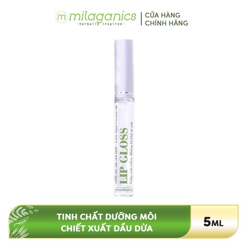 Combo Mascara Dưỡng Mi Dầu Dừa MILAGANICS 5ml + Tinh Chất Dưỡng Môi Lip Gloss MILAGANICS 5ml | BigBuy360 - bigbuy360.vn