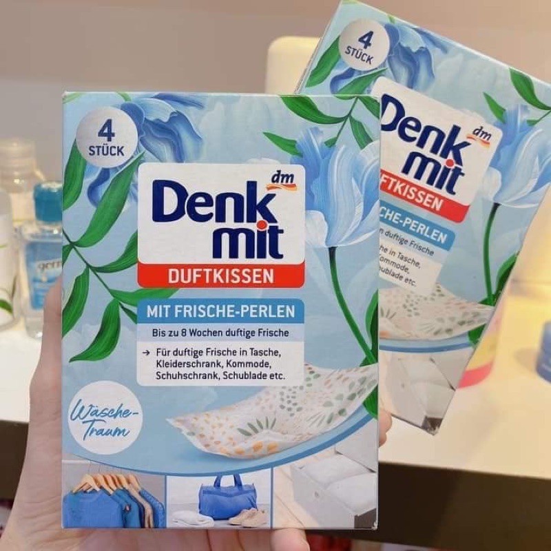 Túi thơm tủ quần áo Denkmit - 1 hộp 4 túi