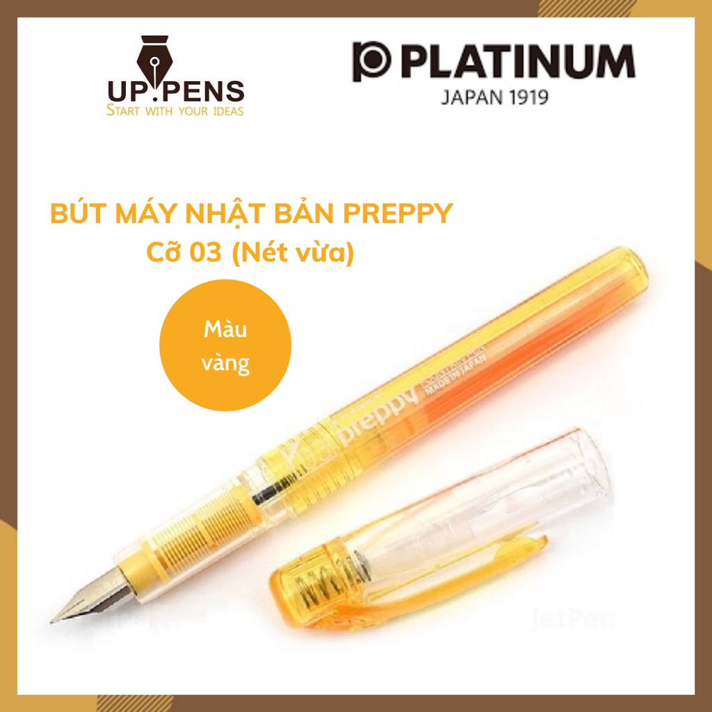 Bút máy Platinum Preppy - 03 Fine Nib  - Màu vàng (Yellow)