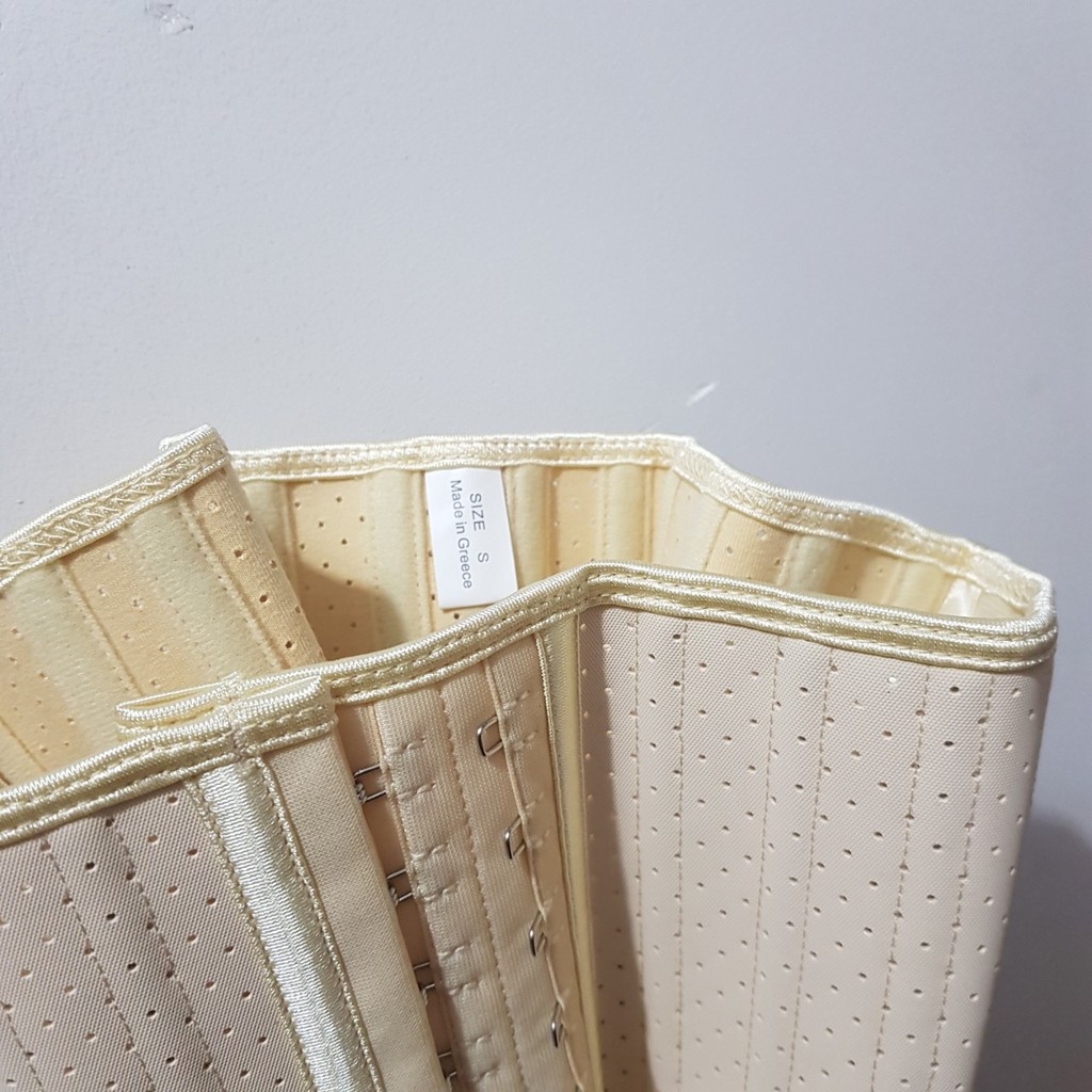 [ Hàng Chuẩn Xịn]Đai nịt bụng giảm mỡ Chuẩn Hi Lạp cao 25cm cm Hi Lạp 25 xương thông hơi( dài 29cm)