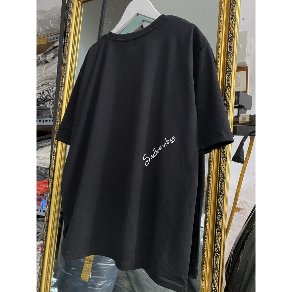 Áo Thun Tay Lỡ Sadboiz Vibes, Form rộng oversize, áo phông unisex, chất liệu Cotton Thái - KKIM Shop