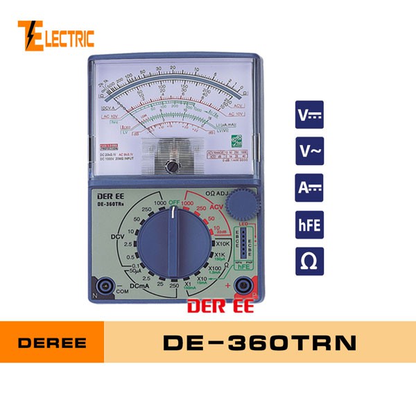 DEREE DE-360TRn Đồng hồ đo vạn năng kim
