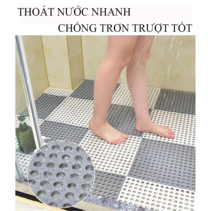 [XẢ KHO] Tấm lót sàn,thảm nhựa lỗ kháng khuẩn,chống trơn,trượt kt30*30 cm sạch sẽ,thoáng mát,êm chân,an toàn cho trẻ