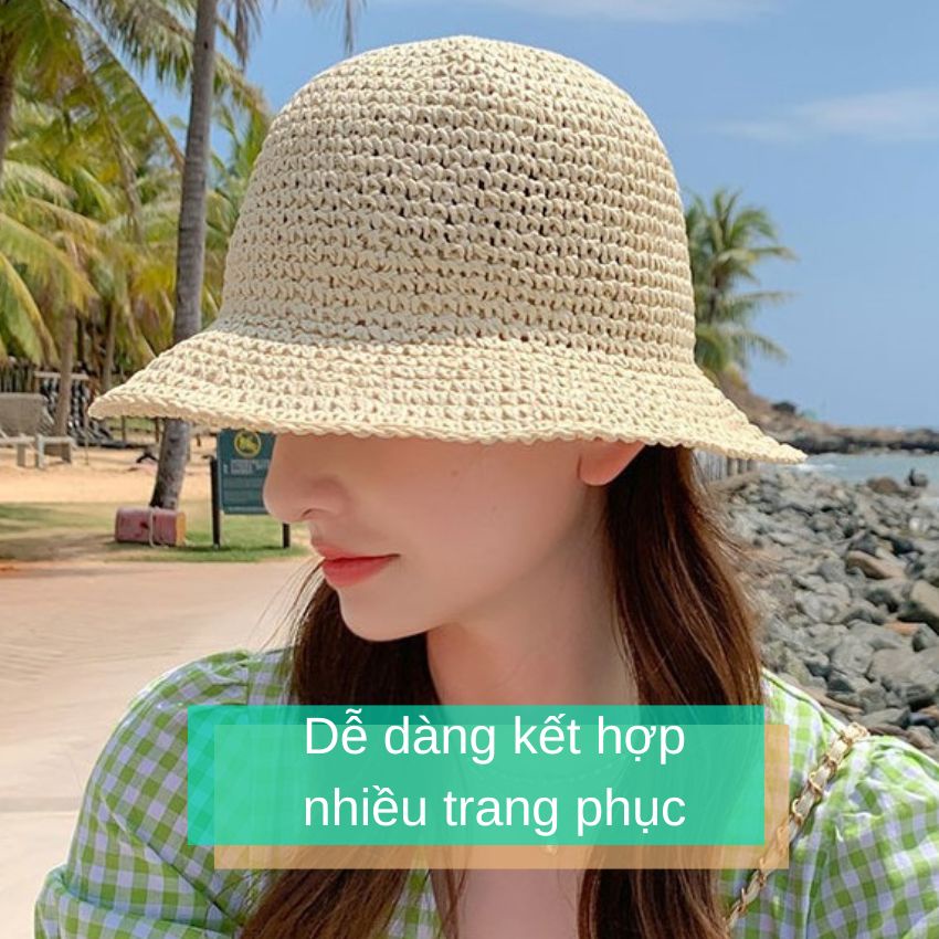 Mũ cói mềm trơn Basic