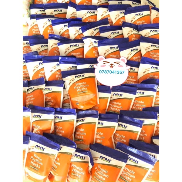 (date 2027) Bột vỏ hạt mã đề Whole Psyllium Husks 454g (hàng chuẩn Mĩ)