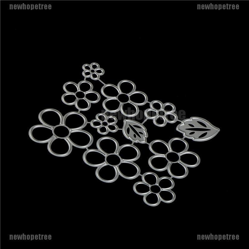 Bộ 11 Khuôn Cắt Giấy Kim Loại Hình Hoa Lá