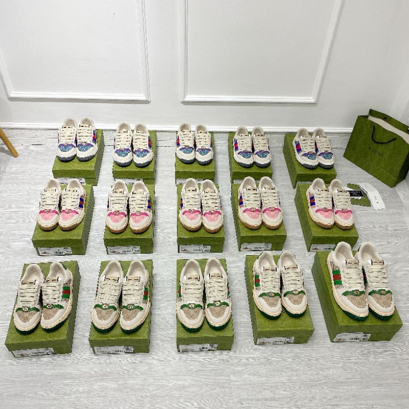 Hm(ẢNH THẬT) Giày Thể Thao Đế Màu Ong Gót Lông Da Mềm Êm Fullbox Bill Túi Cao Cấp LOẠI 1