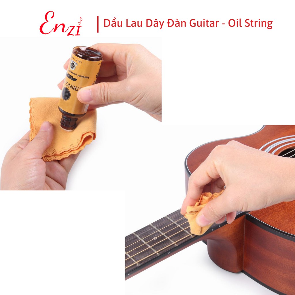 Dầu lau dây đàn mặt phím chống gỉ mượt dây cho guitar ukulele piano Rizo chuyên dụng string oil chống gỉ dây đàn Enzi