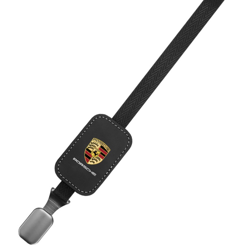 Phù Hợp Móc Treo Đồ Gắn Sau Ghế Xe Hơi Porsche Bằng Da Lộn Tiện Dụng