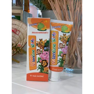 Kem Đánh Răng Trẻ Em Valentine Kiddy Sao Thái Dương [GIẢM GIÁ SỐC] Vị Dưa Lưới Thơm Ngọt,Nano Bạc,Thành Phần Tự Nhiên