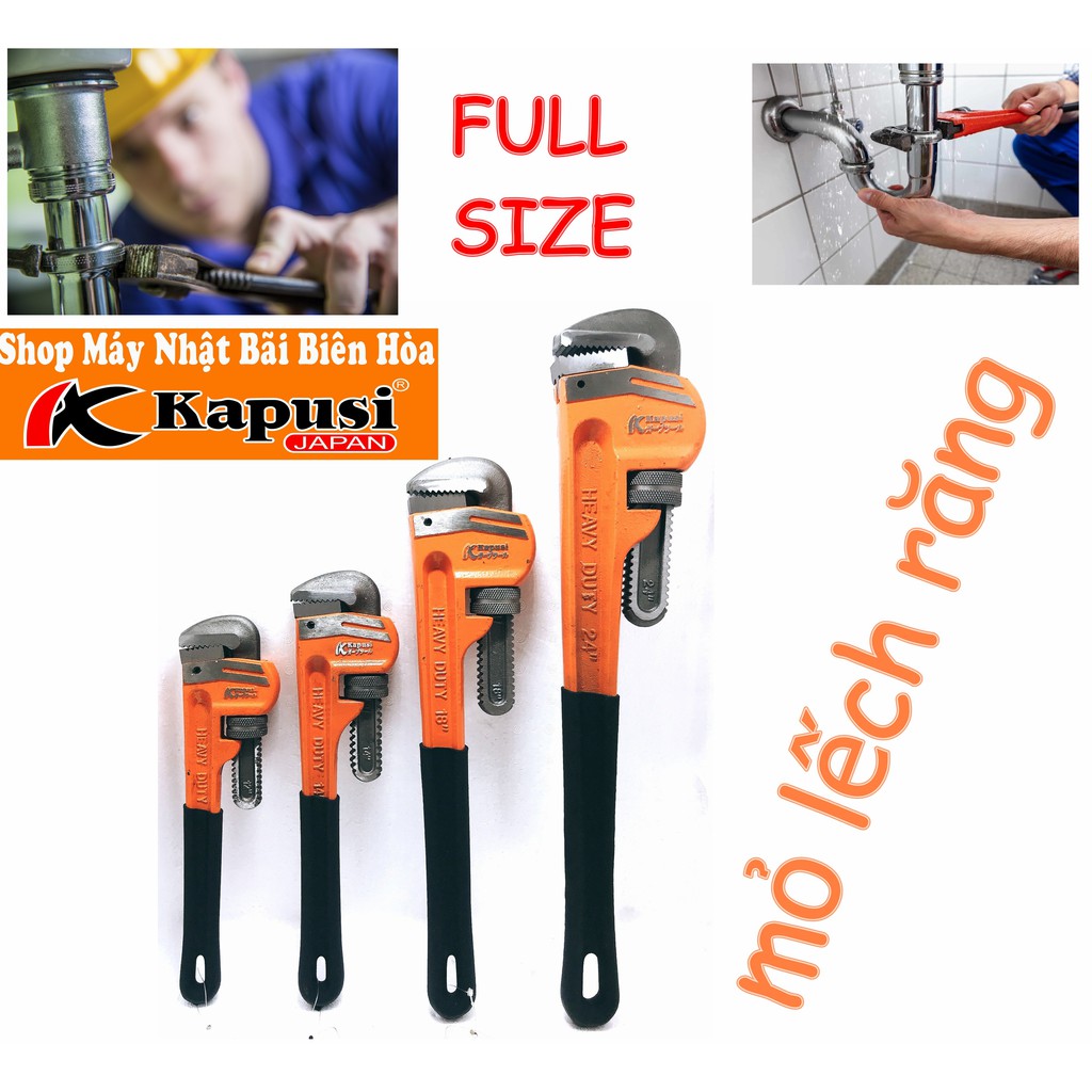 Mỏ Lếch Răng Kapusi Cho Thợ Sửa Ống Nước | Đủ Size Thông Dụng