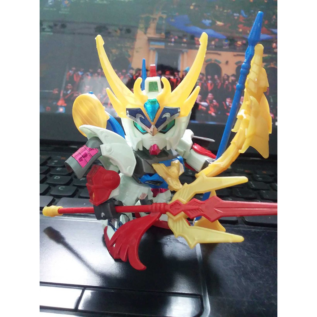 Gundam A004 Triệu Vân - Đồ chơi lắp ráp sd Gundam Tam Quốc New4all tặng kèm 01 xe ô tô mini bánh đà