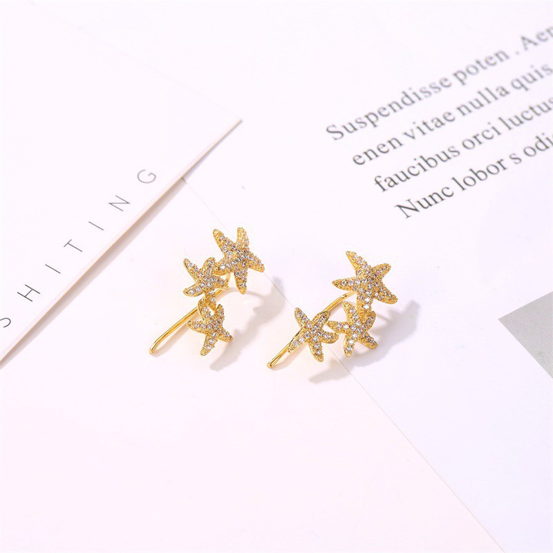 Korean Style Starfish Earrings