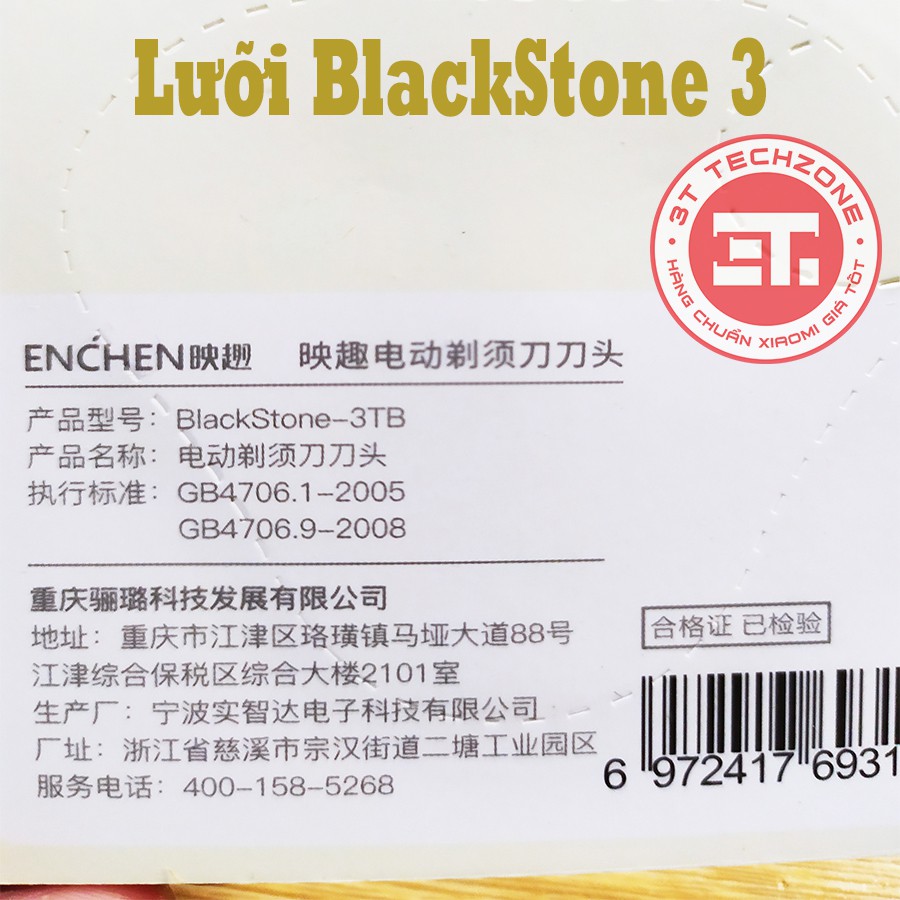 Đầu lưỡi 3D thay thế cho máy cạo râu Xiaomi BlackStone 3