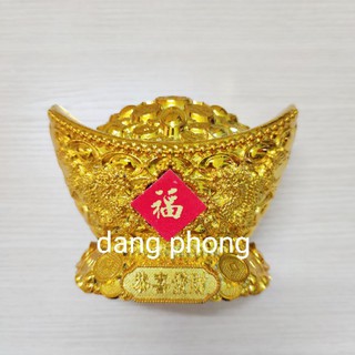 Thỏi vàng nhựa xi làm làm oản tài lộc tết, nguyên liệu bông tỏi, tháp tỏi