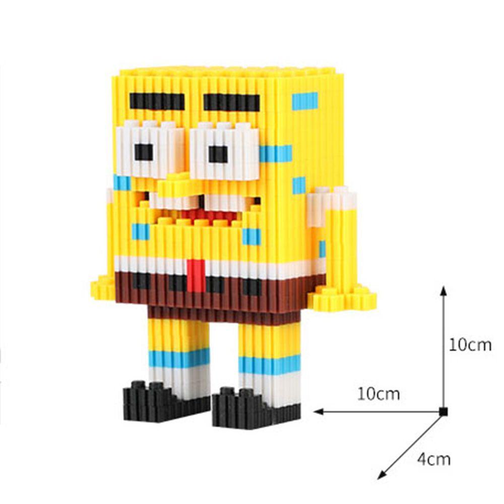 Bộ Đồ Chơi Lắp Ráp Khối Xây Dựng Hình Spongebob REBUY1 DIY Dành Cho Trẻ Em