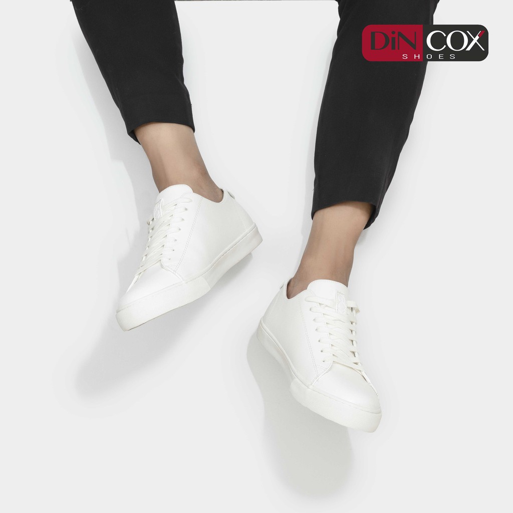 -Giày Sneaker Unisex Da DINCOX D34 WHITE