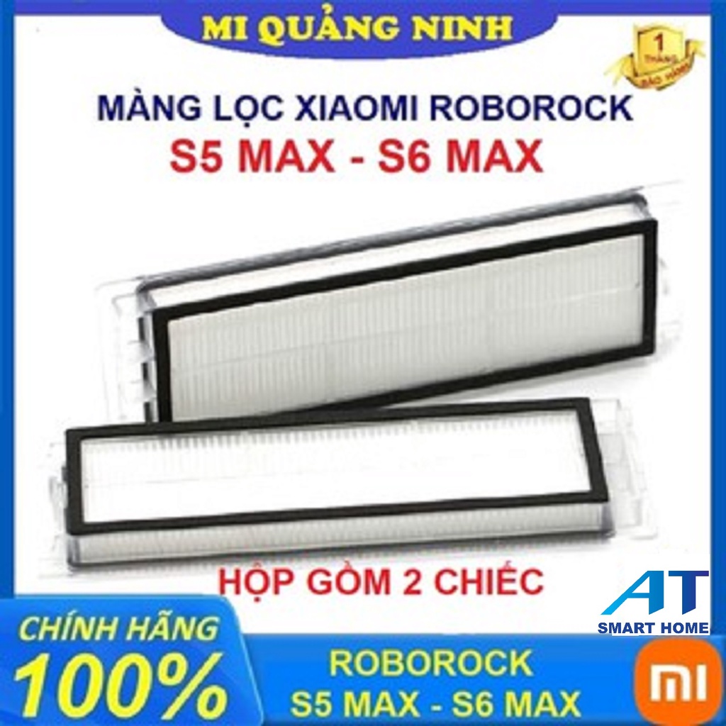 Màng lọc bụi Hepa Robot Xiaomi Roborock S5 Max - S6 Max - Hàng chính hãng/ Hôp gồm 2 chiếc