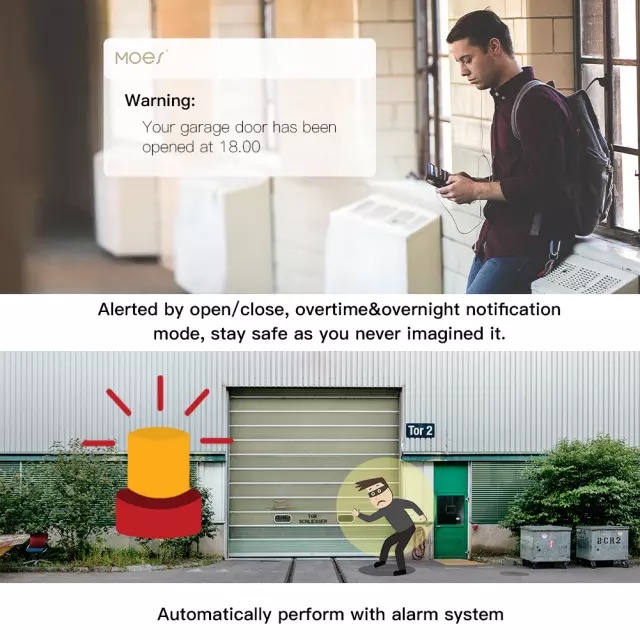 Công Tắc Thông Minh Điều Khiển Cổng Gara, cổng biệt thự Wifi Tuya
