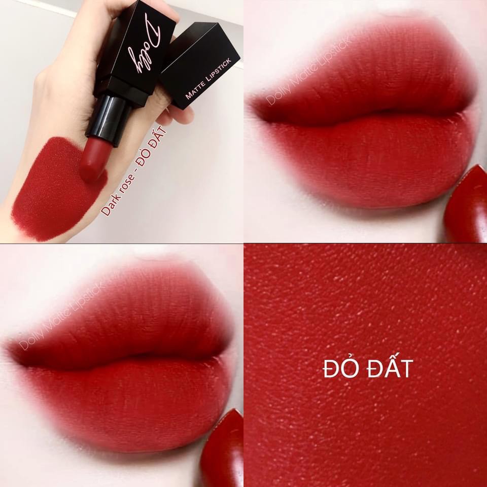 [Đỏ Đất ] Son Sáp Phủ Phấn Dolly Không Chì Màu Đỏ Đất | BigBuy360 - bigbuy360.vn