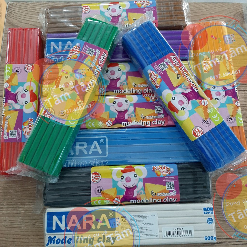-Đất nặn Kiddy Clay/Đất sét Nara 500g mã STPO500-1