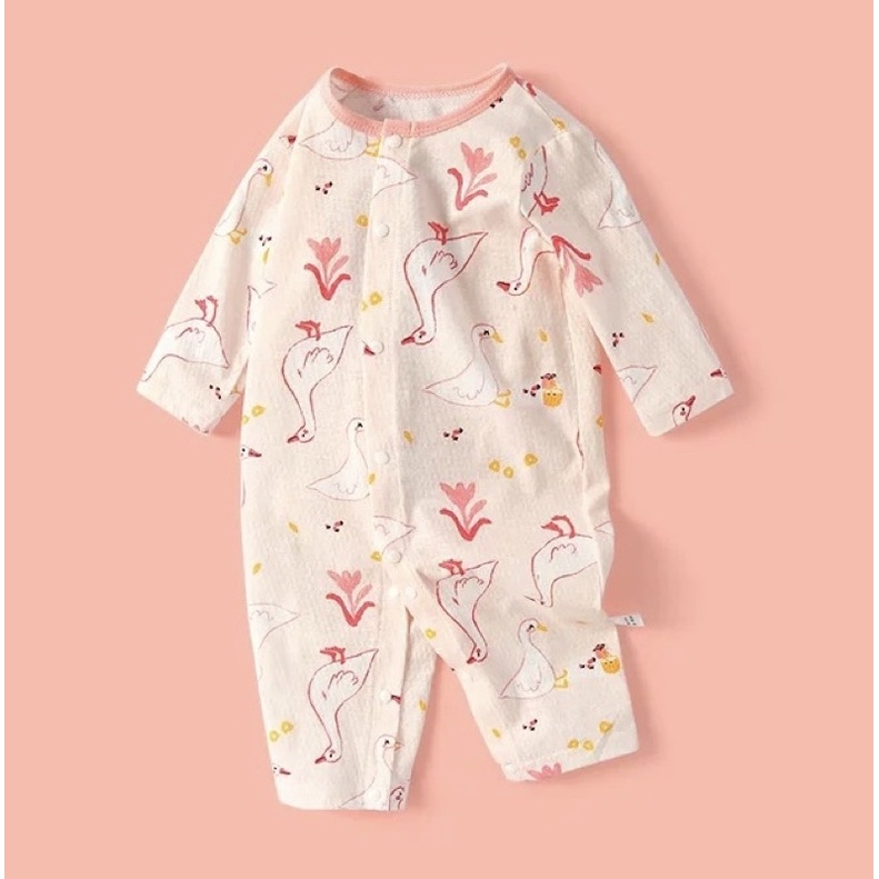 Bodysuit thông hơi dài tay Hàng Quảng Châu body liền thân mặc hè phòng điều hòa mát mẻ cho bé trai bé gái