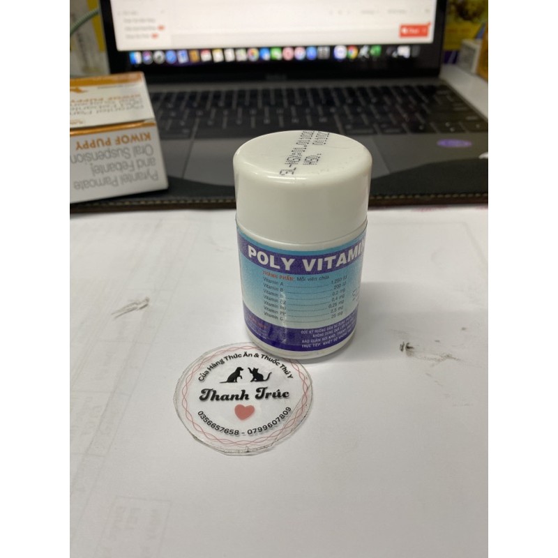 THUỐC BỔ CHO CHÓ MÈO POLY VITAMIN