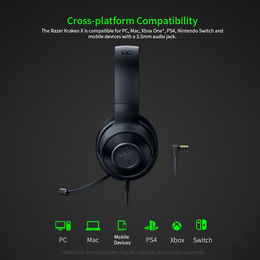 Tai nghe Gaming Razer Kraken X - Black