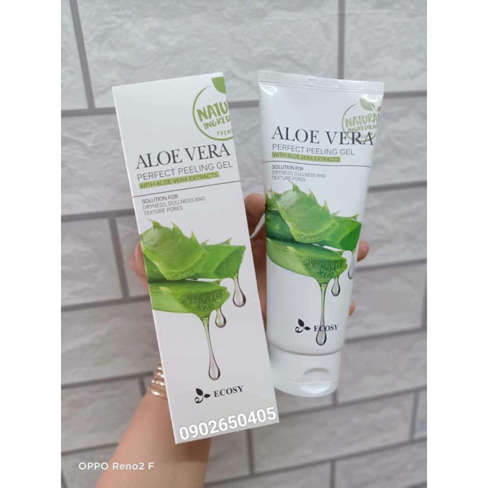 Tẩy Tế Bào Chết Ecosy Aloe Vera-Nha Đam Peeling Gel 180ml