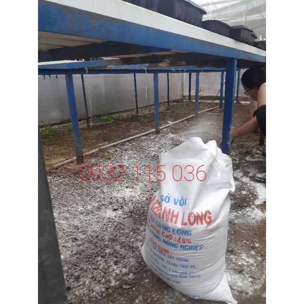 Bao 24-25kg Vôi Bột Nông Nghiệp Tân Thành Long, CaO 45%, Bón Cây, Khử Phèn, Sát T.rùng, Cải Tạo Đất, Ao Chuồng, ....