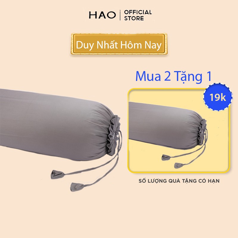 [Nhiều màu] Vỏ Gối Ôm Gòn Bedding Cotton Satin Hàn Quốc Màu Trơn 35x100 cm