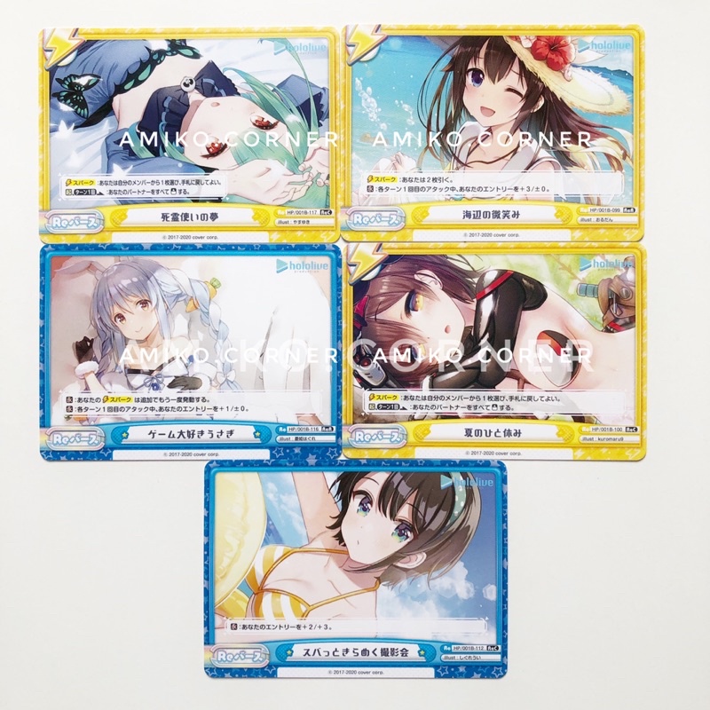 Lẻ card hololive rebirth hàng chính hãng đọc kĩ mô tả