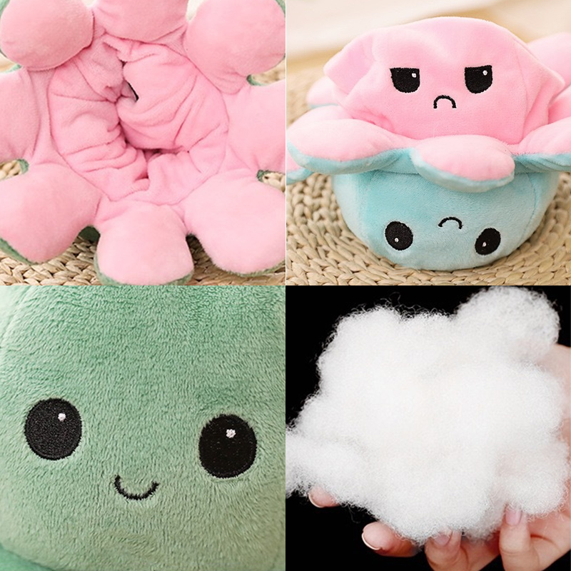 Bạch tuộc nhồi bông 2 mặt kích thước 20cm