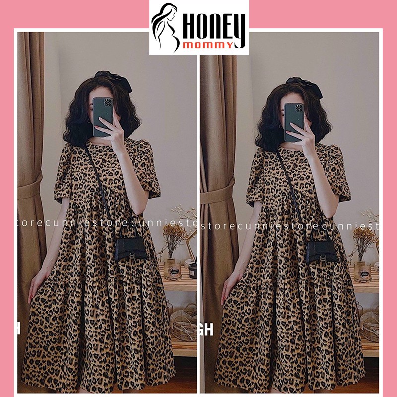 Đầm Bầu Váy Bầu Đi Tiệc Mùa Hè Dáng Suông Thiết Kế Đi Chơi Sang Chảnh HD2627 Honey Mommy