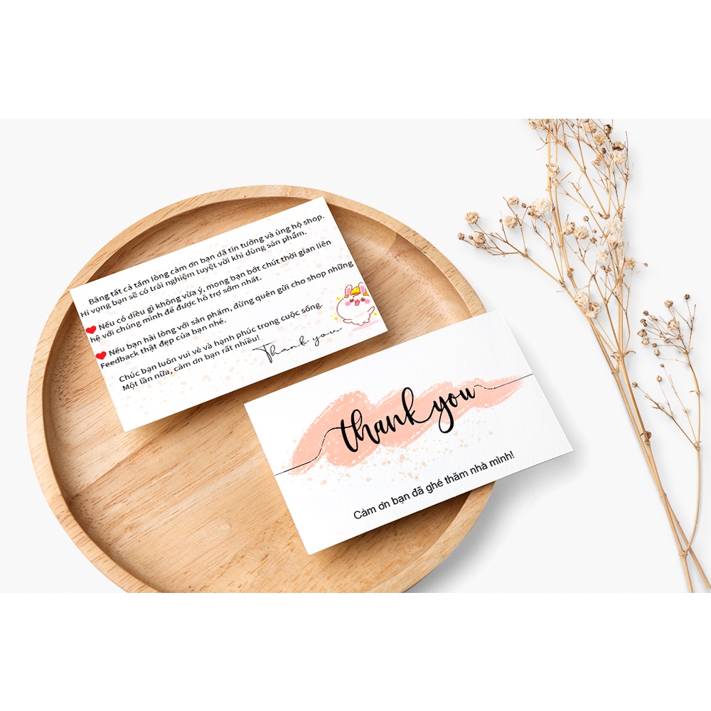 Sẵn combo 100 thiệp cảm ơn Thank You mới nhất