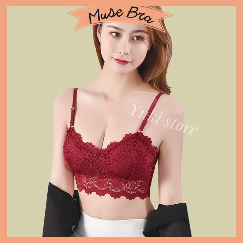 [Giá sỉ] Áo Bra 2 Dây Ren Mềm Mút Mỏng 343