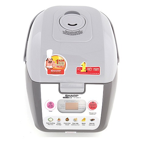 Nồi Cơm Điện Tử Sharp KS-COM19V-G (1.8L) - Màu Ghi